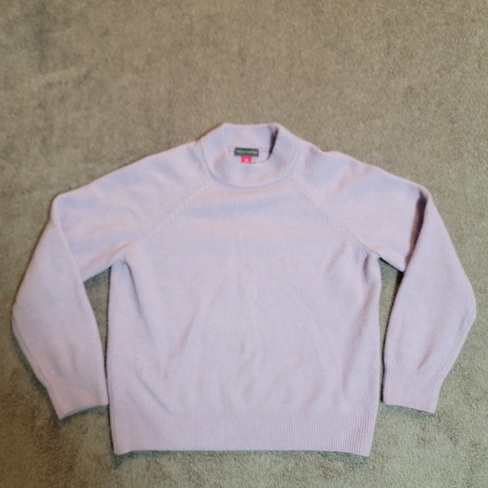 Vince Camuto Soft Lavender Women's Mock Neck Knit Sweater Size XS